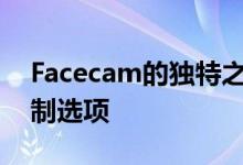 Facecam的独特之处在于它提供了广泛的定制选项