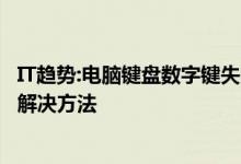 IT趋势：电脑键盘数字键失灵怎么办？电脑键盘数字键故障的解决方法