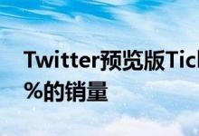 Twitter预览版TicketedSpaces称将减少20%的销量