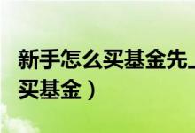 新手怎么买基金先上京东金融app（新手怎么买基金）