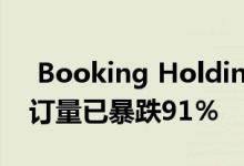  Booking Holdings首席执行官表示旅行预订量已暴跌91％ 