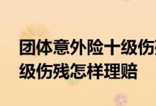 团体意外险十级伤残鉴定标准 团体意外险十级伤残怎样理赔