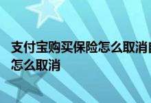 支付宝购买保险怎么取消自动扣款 支付宝蚂蚁保险自动扣款怎么取消