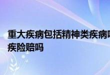 重大疾病包括精神类疾病吗 患有精神类疾病是重大疾病吗重疾险赔吗