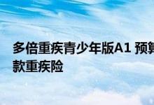 多倍重疾青少年版A1 预算不够怎么购买多倍重疾青少版A1款重疾险