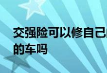 交强险可以修自己的车嘛 交强险可以修自己的车吗