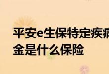 平安e生保特定疾病有哪些 e生平安疾病守护金是什么保险