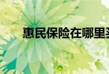 惠民保险在哪里买 文山惠民保怎么买