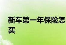 新车第一年保险怎么买 新车第一年保险怎么买