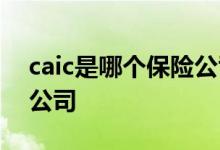 caic是哪个保险公司的标志 caic是哪个保险公司