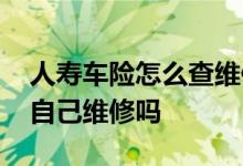 人寿车险怎么查维修理赔清单 车险理赔可以自己维修吗