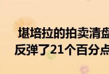  堪培拉的拍卖清盘率从4月份的12个月低点反弹了21个百分点 