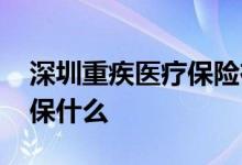 深圳重疾医疗保险在哪里查询 深圳重疾医疗保什么