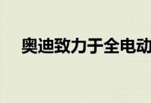  奥迪致力于全电动赛车方程式E赛车项目 