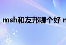 msh和友邦哪个好 msh保险和友邦保险区别