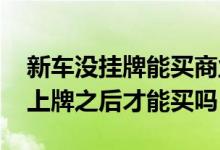 新车没挂牌能买商业险吗 汽车商业险一定要上牌之后才能买吗