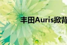  丰田Auris掀背车获得了高达风格 