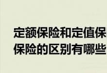 定额保险和定值保险的区别 定额保险和定值保险的区别有哪些