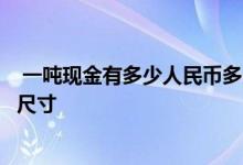  一吨现金有多少人民币多少人民币重一吨 100面值人民币的尺寸 