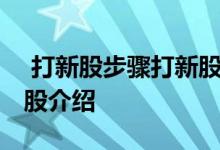  打新股步骤打新股的具体步骤是怎样的 打新股介绍 