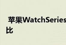  苹果WatchSeries7照片显示苹果Watch6对比 