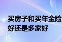 买房子和买年金险哪个好 买年金险是在一家好还是多家好